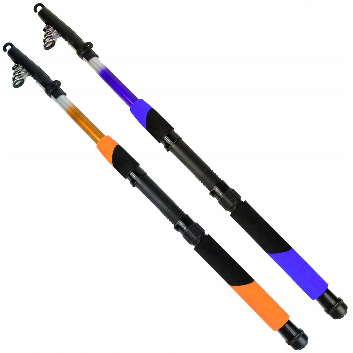 large FISHING SET 2x Fishing Rod 2,4m 2x Reel BAIT ACCESS JAXON z103 Packaging status original