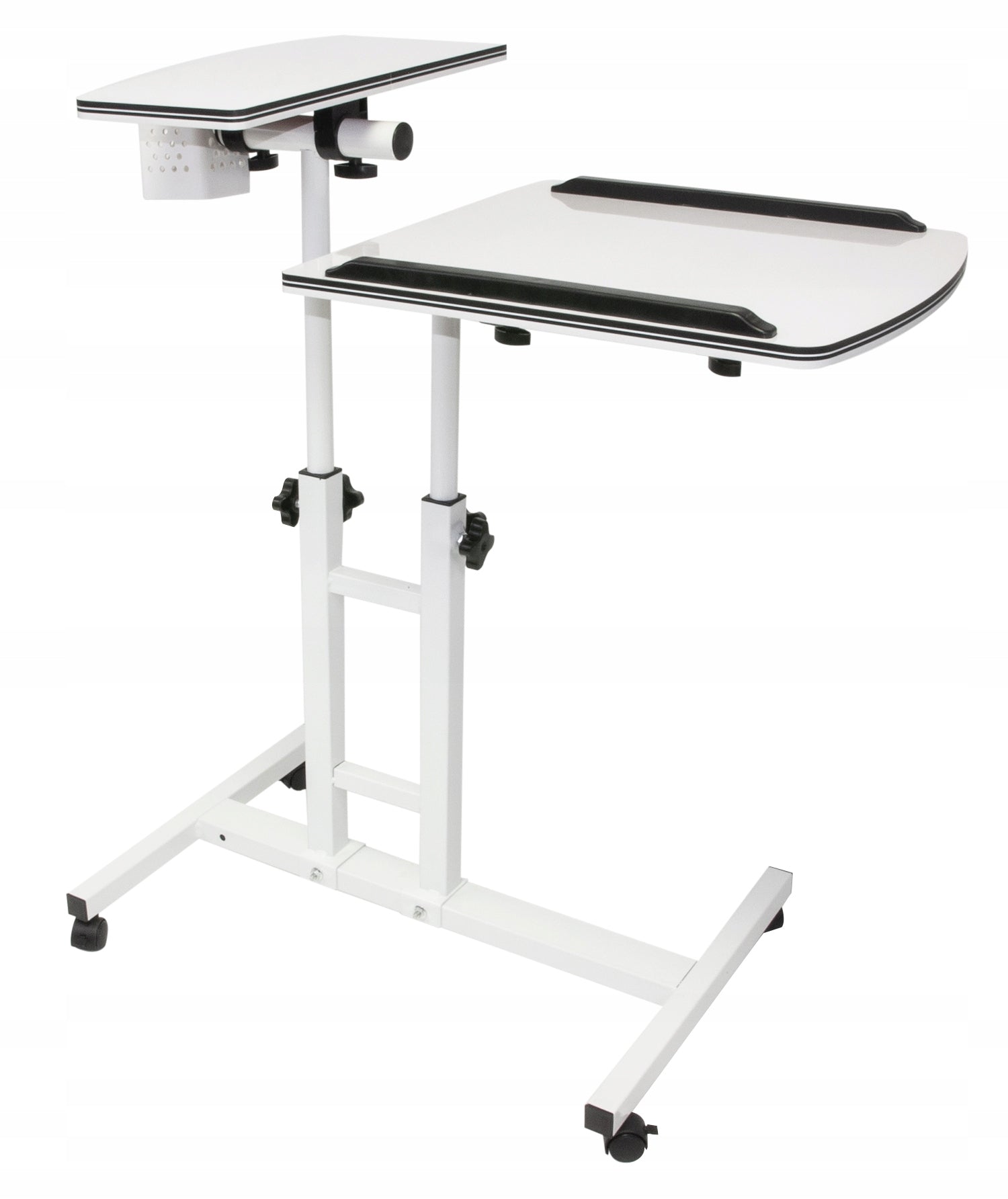 mega TABLE STAND TROLLEY PROJECTOR STAND PROJECTOR ON 4 WHEELS 2 COUNTERTOPS Manufacturer code 417175957