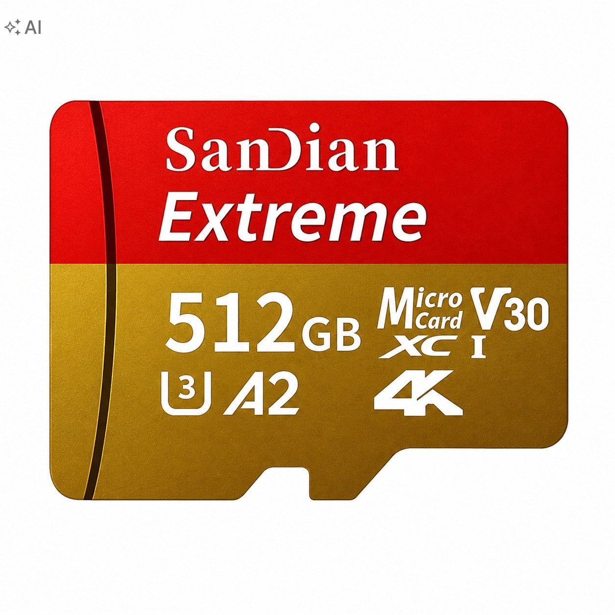 microSD Memory Card 512GB V30 U3 A2 4K SanDian Extreme