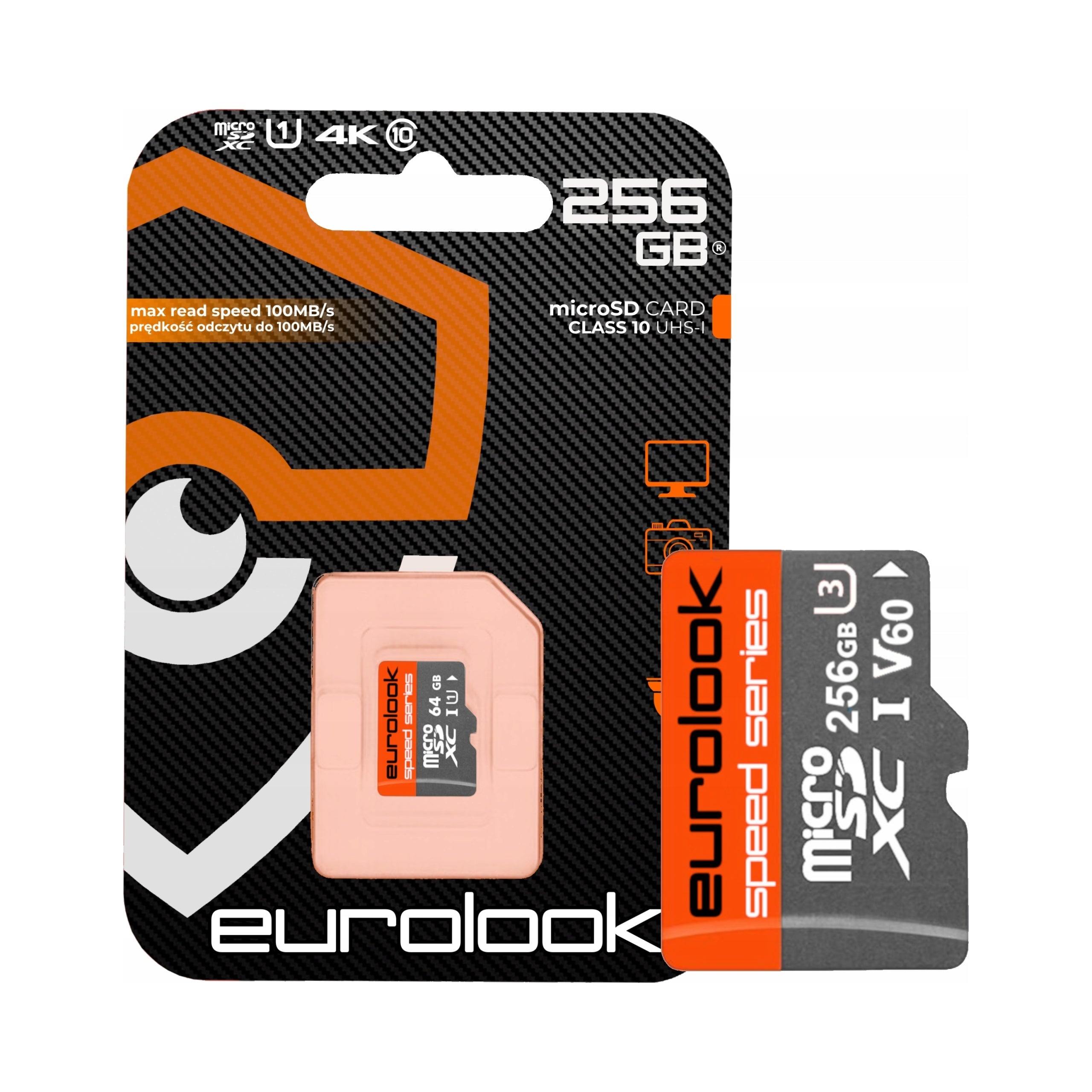 microSD memory card 256 GB EUROLOOK Class 10 ESD-256