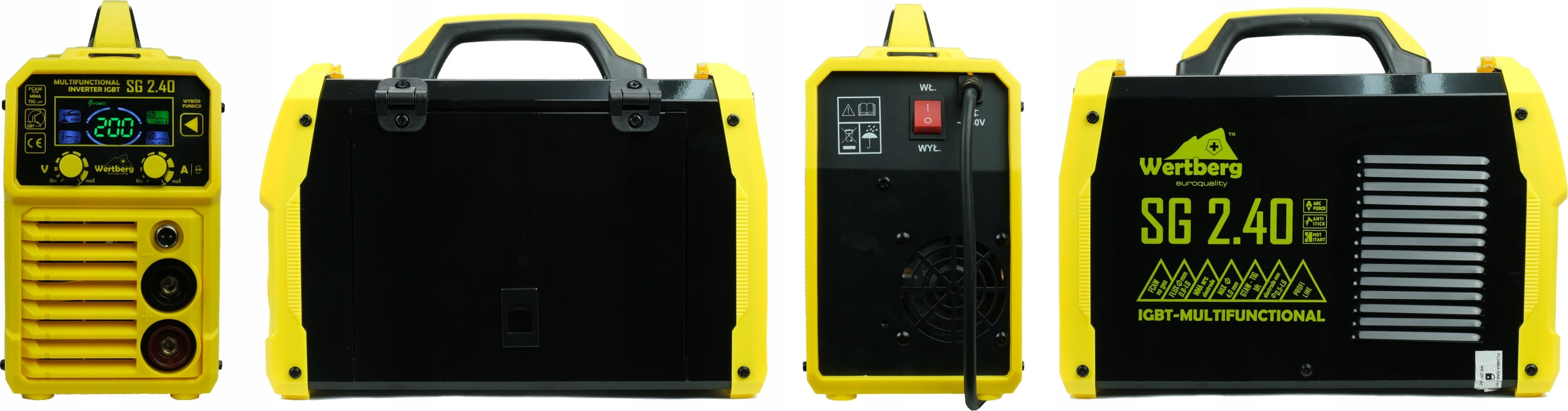 migomat semi-automatic wire FLUX MMA inverter welding machine TIG 200A IGBT LCD HOT Maximum electrode diameter 4 mm