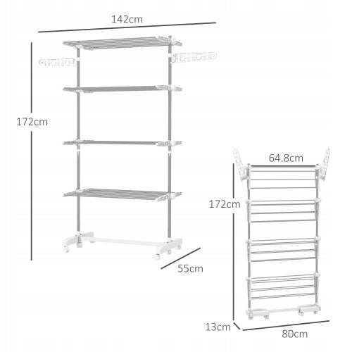 mobile, 142 x 55 x 172 cm, foldable (4 levels) Brand no brand