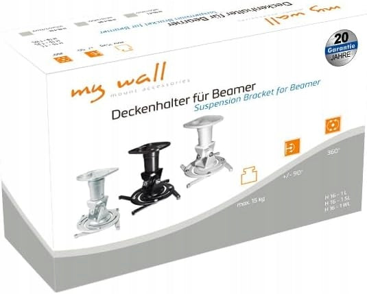 myWall H16-1WL wall mount metal white load 15 kg Manufacturer code H-16-1 WL