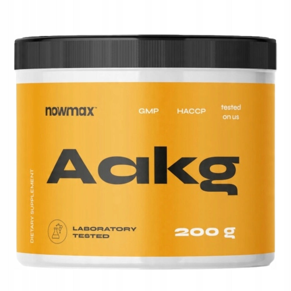 nowmax AAKG PRE-WORKOUT CONDITIONER STRENGTH ENERGY 200 g A-AKG Expiration date at least six months from the date of purchase
