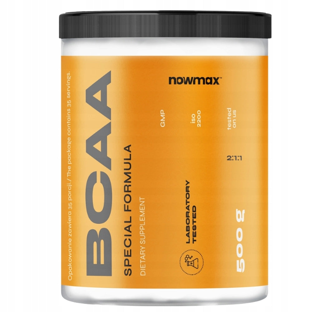 nowmax BCAA 2:1:1 500g STRONG ESSENTIAL AMINO ACIDS AMINO REGENERATION LEUCINE Brand nowmax