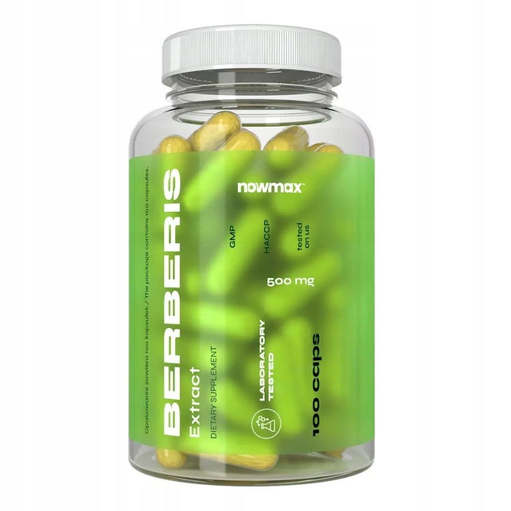nowmax BERBERYS EXTRACT 500MG 100 KAPS BERBERINE NORMAL METABOLISM Brand Ecomax