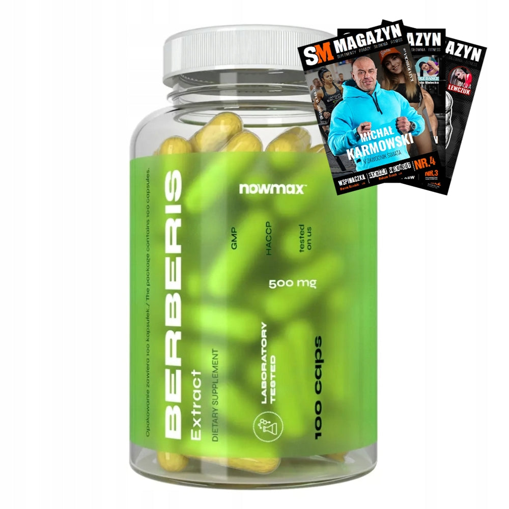 nowmax BERBERYS EXTRACT 500MG 100 KAPS BERBERINE NORMAL METABOLISM