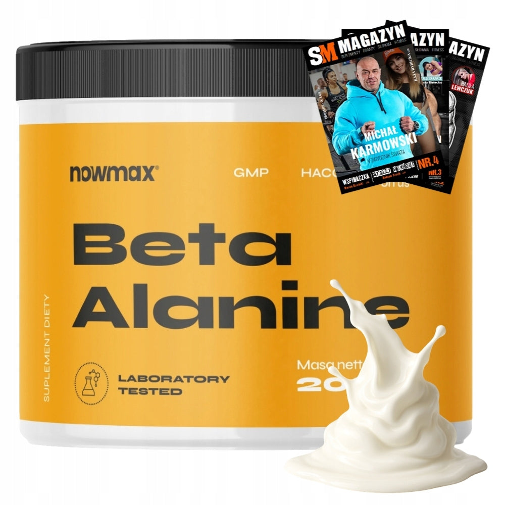 nowmax BETA ALANINE 200 g BETA ALANINE STRENGTH AND STRENGTH AMINO ACIDS