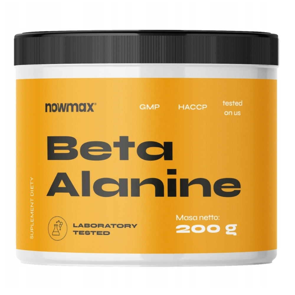 nowmax BETA ALANINE 200 g BETA ALANINE TAURINE B6 STRENGTH Expiration date at least six months from the date of purchase