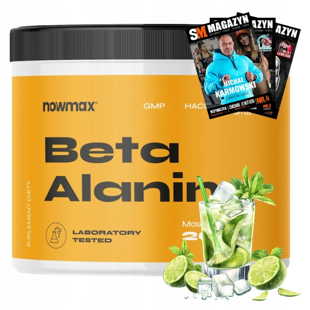 nowmax BETA ALANINE 200 g BETA ALANINE TAURINE B6 STRENGTH