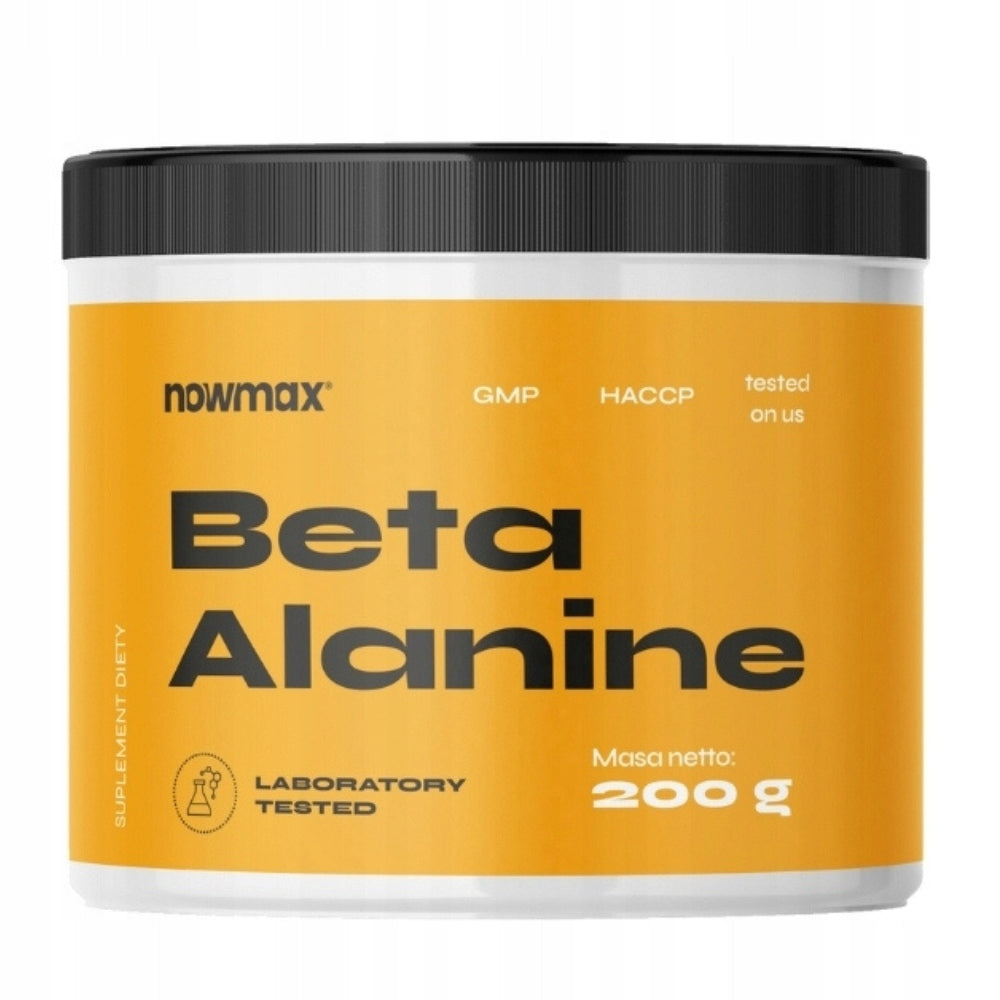 nowmax BETA-ALANINE 200g STRENGTH MUSCLE PUMP 235 SERVINGS ENERGY Packaging status original