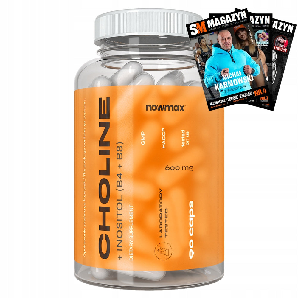 nowmax CHOLINE + INOSITOL 90 KAPS 600mg LIVER CHOLINE INOSITOL METABOLISM
