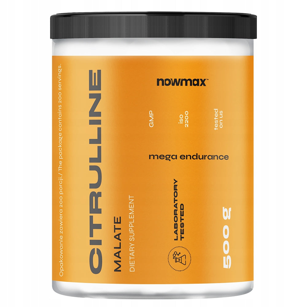 nowmax CITRULLINE MALATE 500 g CITRULLINE MALATE 500g RESISTANCE Packaging status original