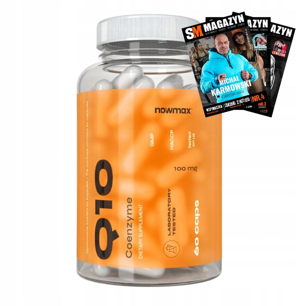 nowmax COENZYME Q10 60 KAPS UBIQUINONE ANTIOXIDANT HAIR SKIN NAILS