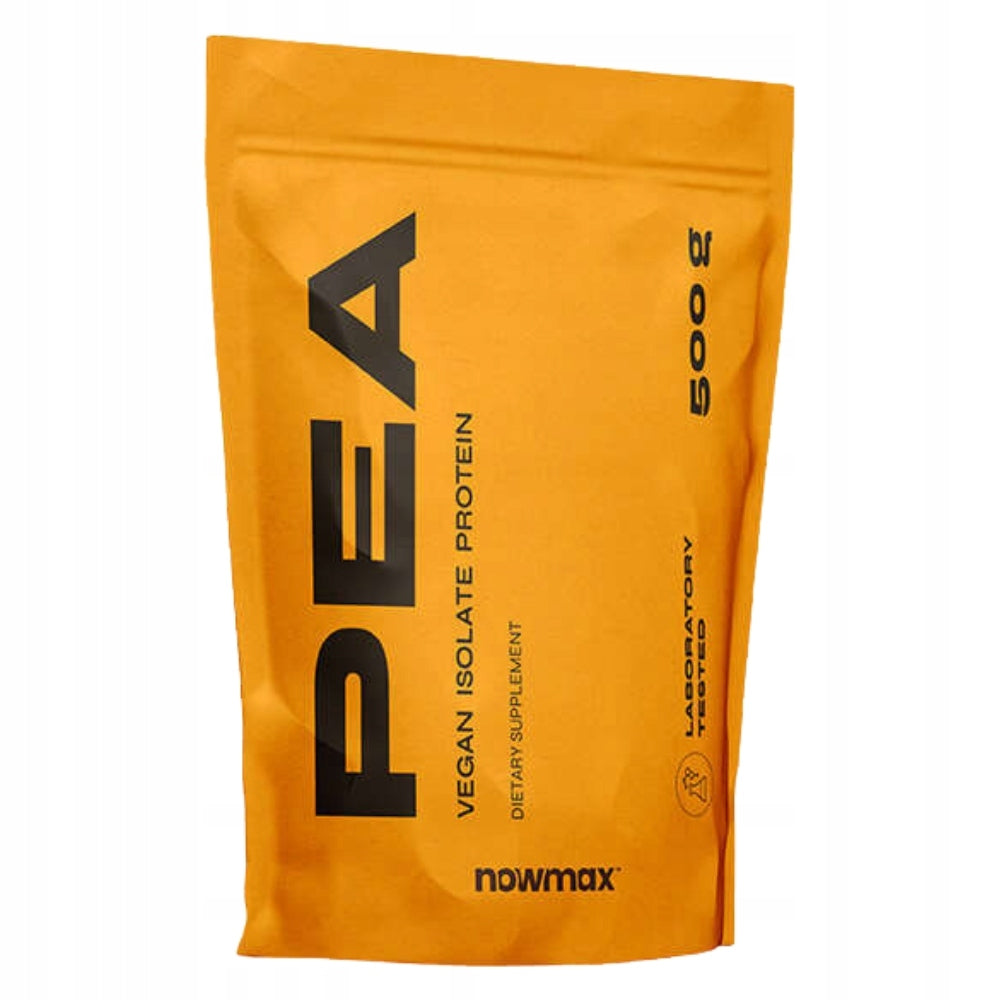 nowmax PEA PROTEIN 500g VEGAN ISOLATE PEA PROTEIN PREMIUM MUSCLE Packaging status original