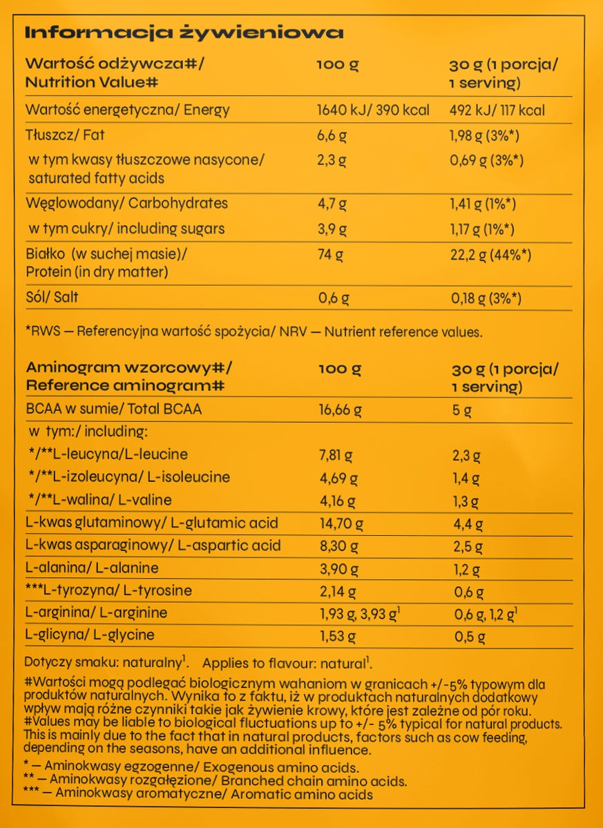 nowmax WPA 700g WHEY PROTEIN ACIDOPHILIC WPC LACTOSE FREE FOR VEGANS Manufacturer code 12976