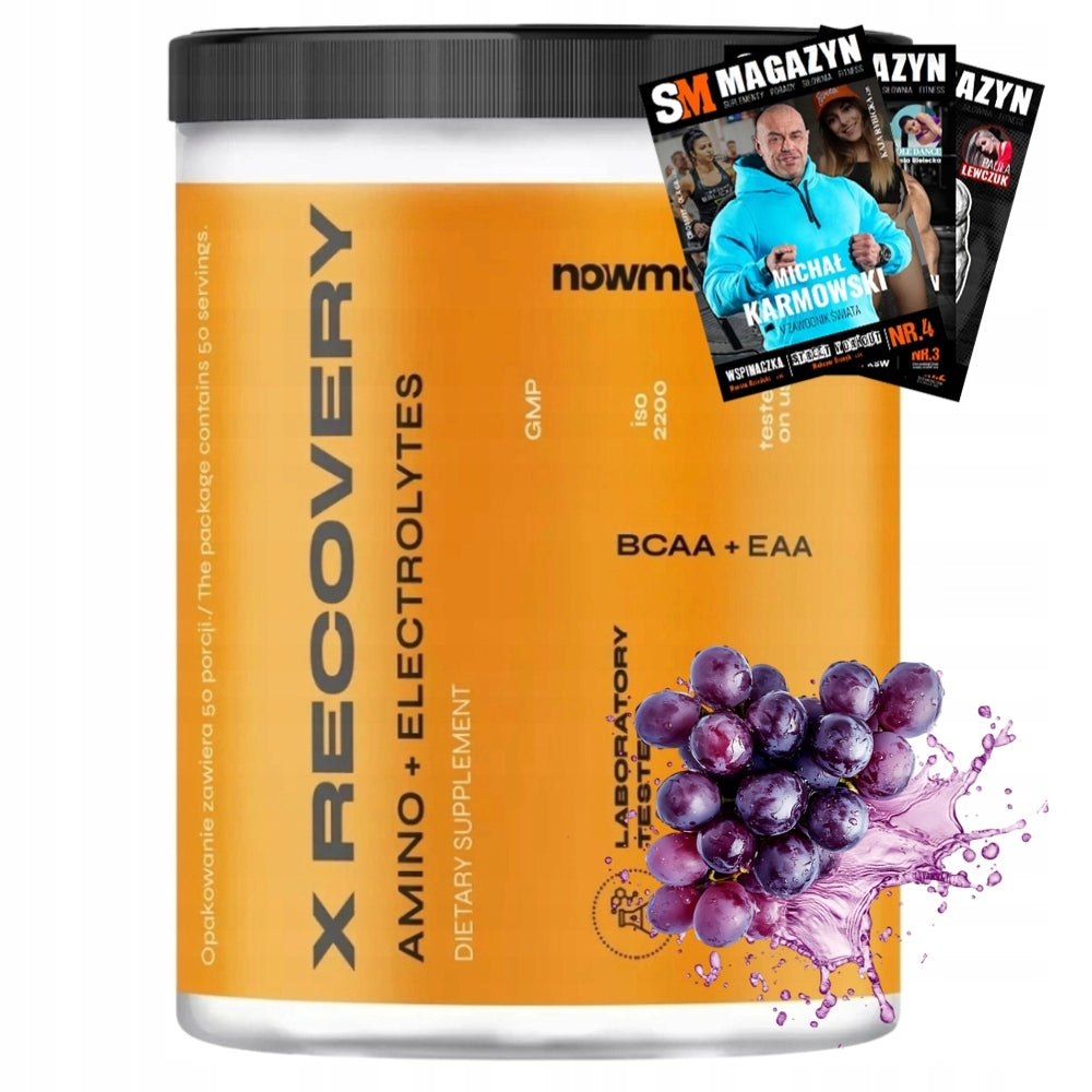 nowmax X RECOVERY 500 g BCAA EAA REGENERATION MASS ENERGY AND VITALITY