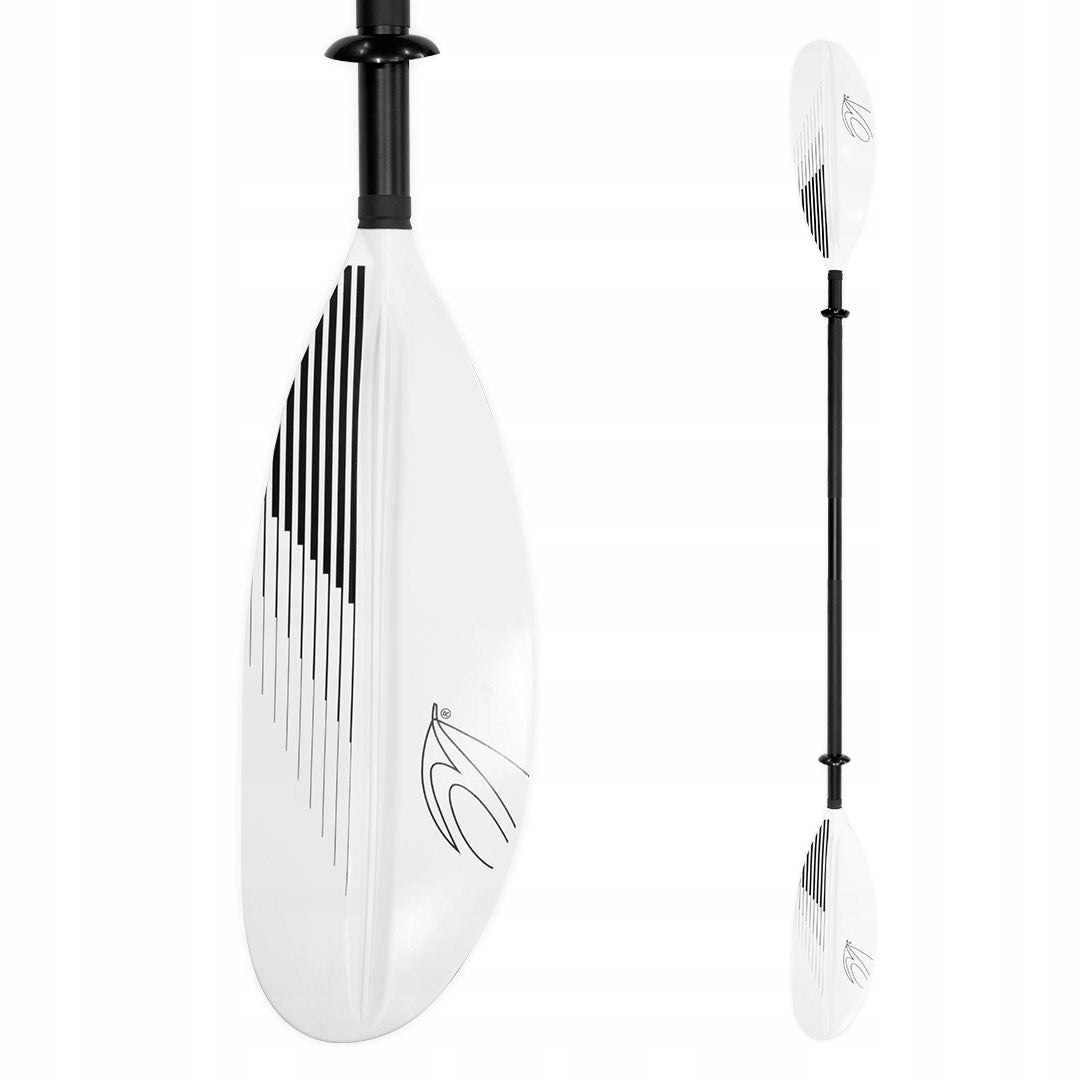 pádlo AQUADESIGN Viva 4D White One Size: One Size Kind diouble-bladed, straight double-bladed, twisted folding