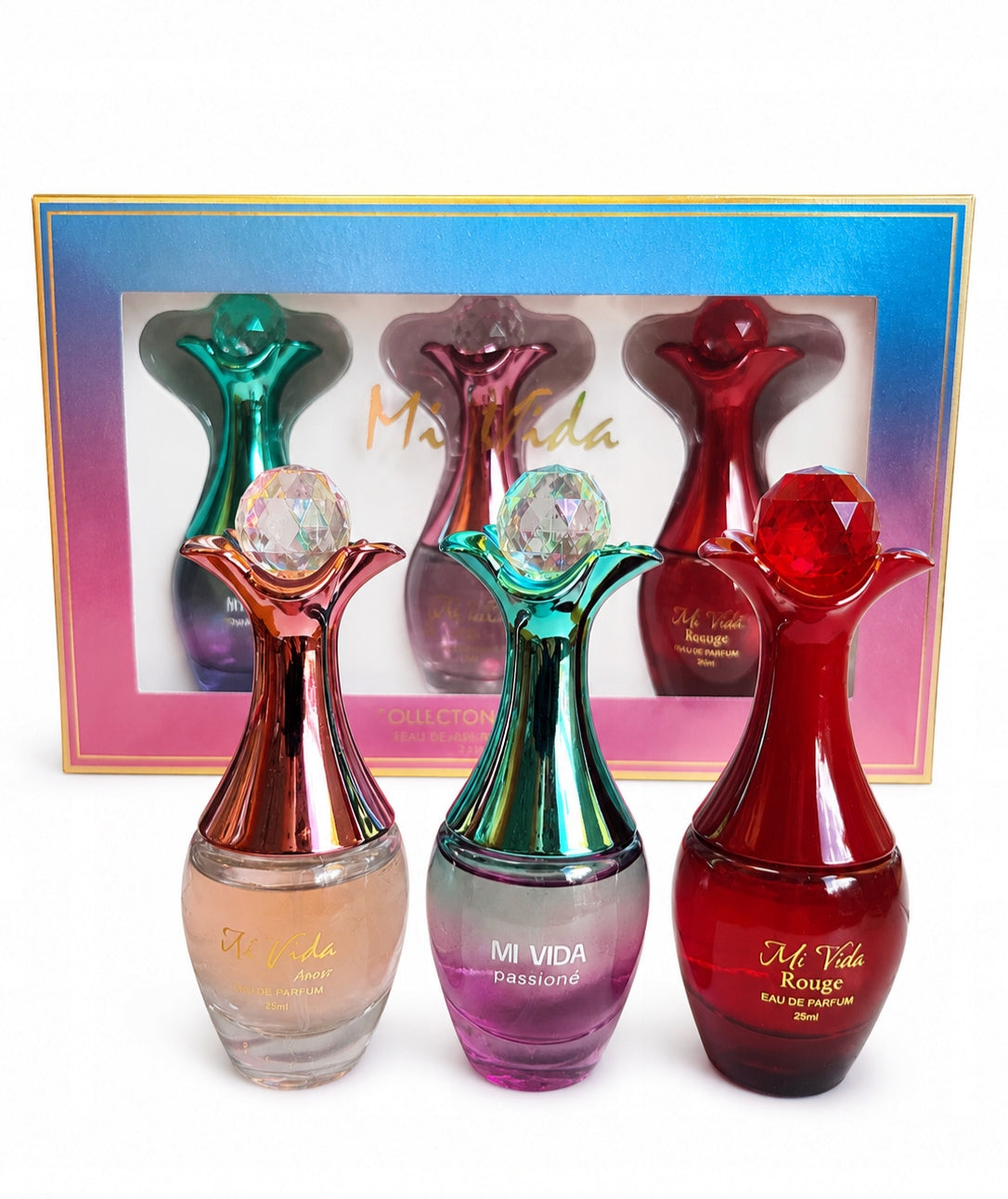 perfume MI VIDA - fragrance set 3 x 25ml - for women
