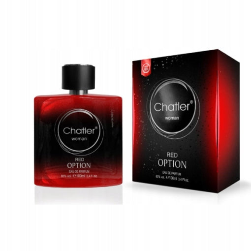 perfume OPTION RED - for women - 100ml - eau de parfum - CHATLER Packaging status original