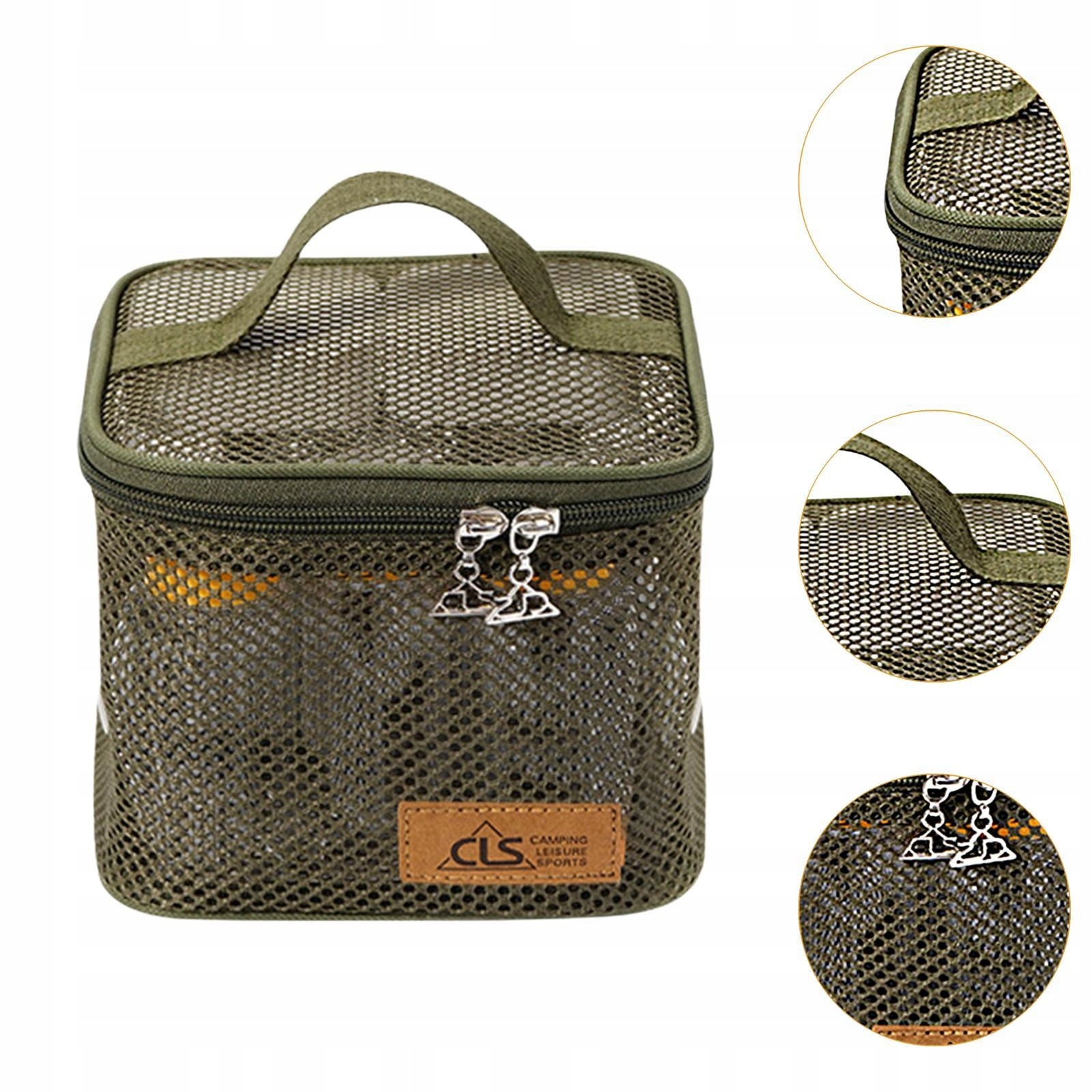 piece Camping Spice Container Set, Portable Spice Bottles, Clear Green Packaging status original