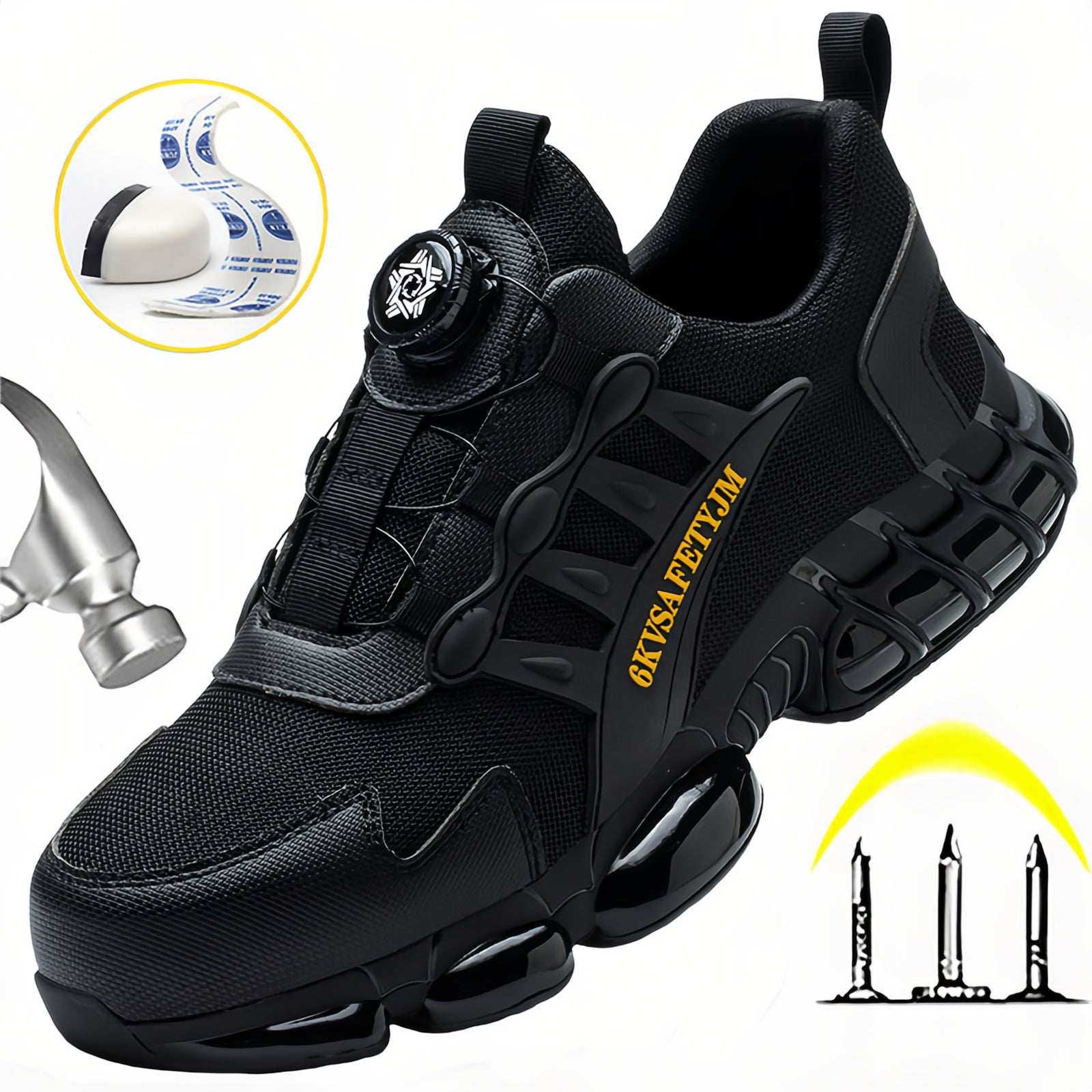 safety work shoes OHS sports shoes light black r.40 Manufacturer code 6978991470291