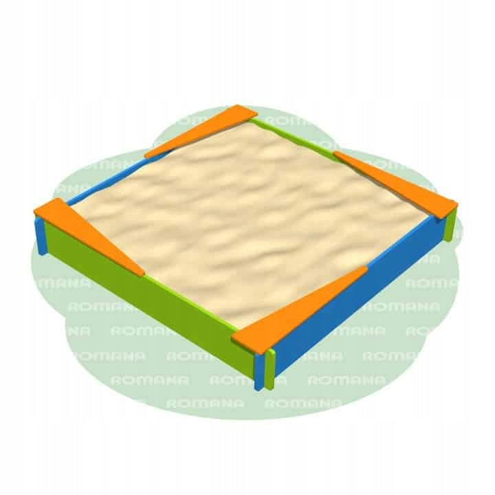 sandbox with corners blue-green Kid's age 3+ years