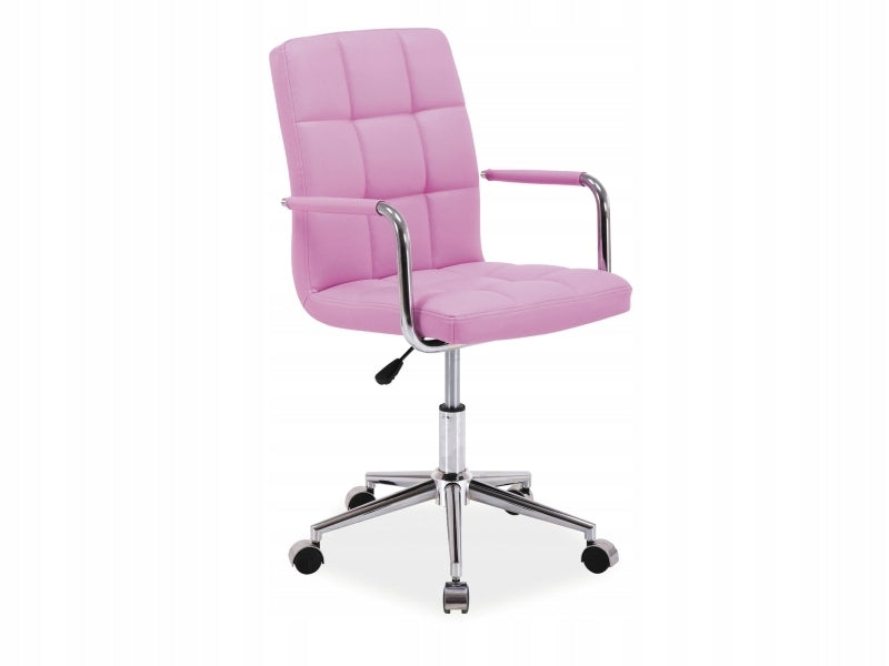 sleek swivel chair Q-022 Eco Leather Pink