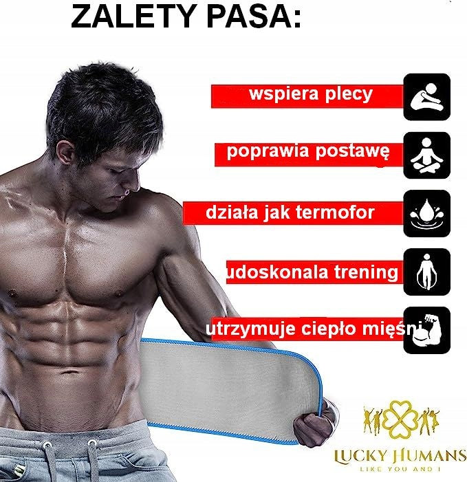 slimming belt 125x19,5cm NANO SILVER+ neoprene EAN (GTIN) 4028189054504