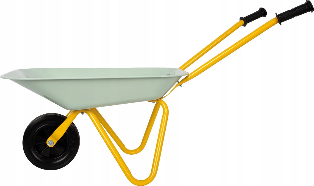 small foot Wheelbarrow for children metal Toy for garden sandbox Mint
