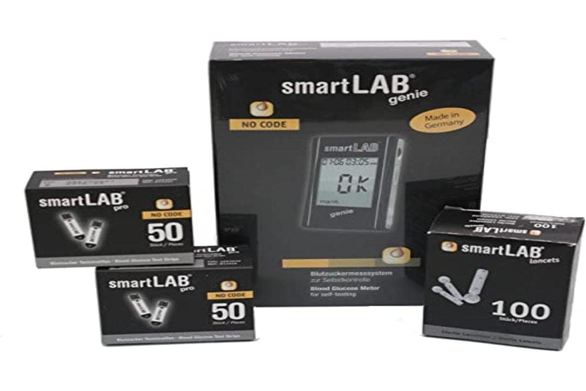 smartLAB Genie System – glucose meter with large display, memory 360 results