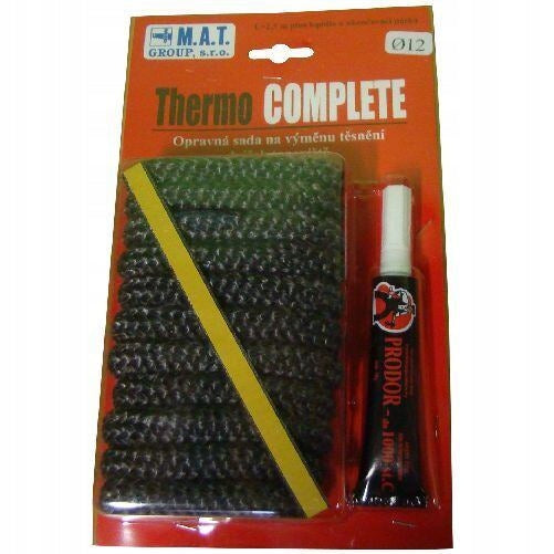 šňůra izolační 8mm (500°C) THERMOKOMPLET (2,5m) + lepidlo sada 3díl., 53506