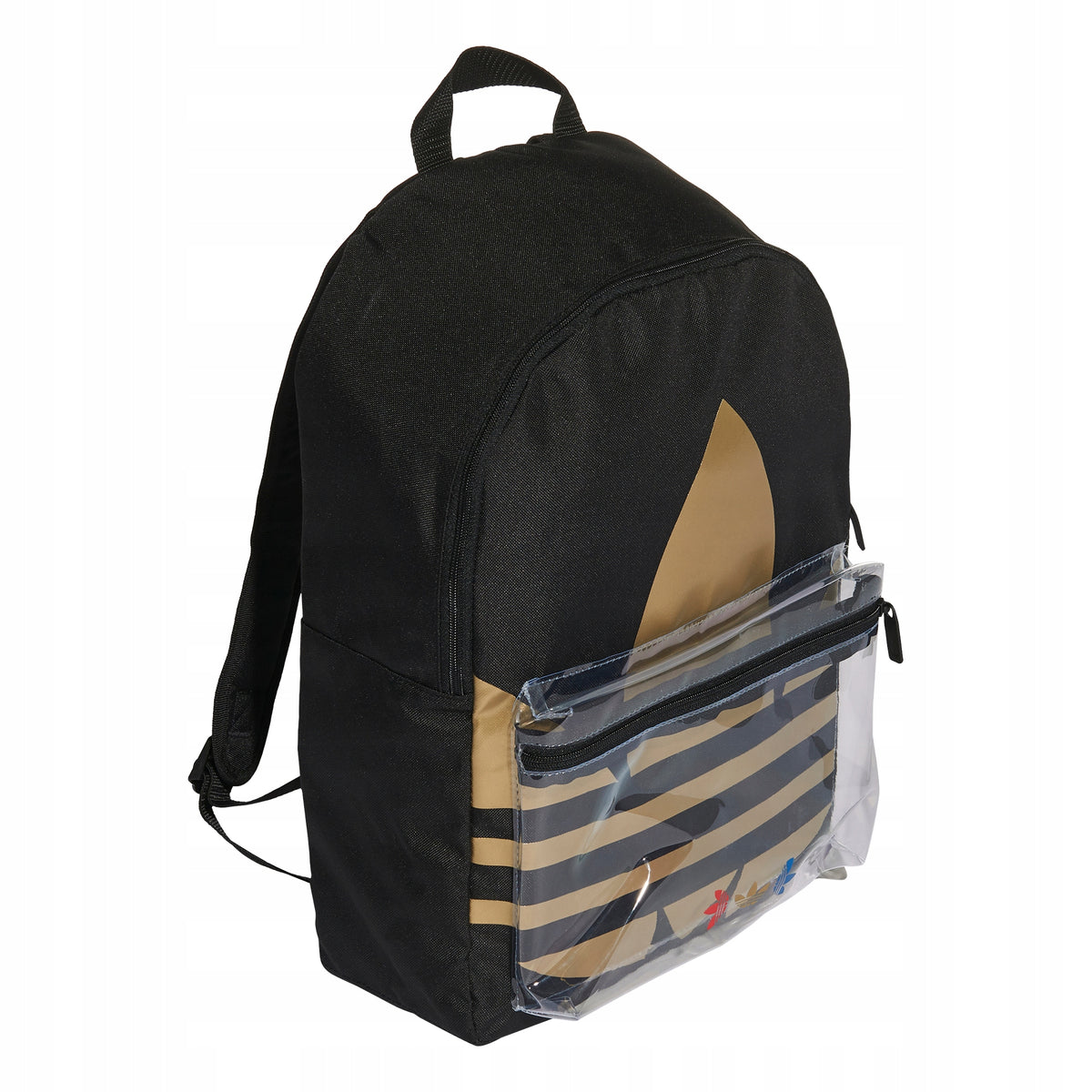 sports school backpack adidas originals FT8913 black and gold Packaging status original