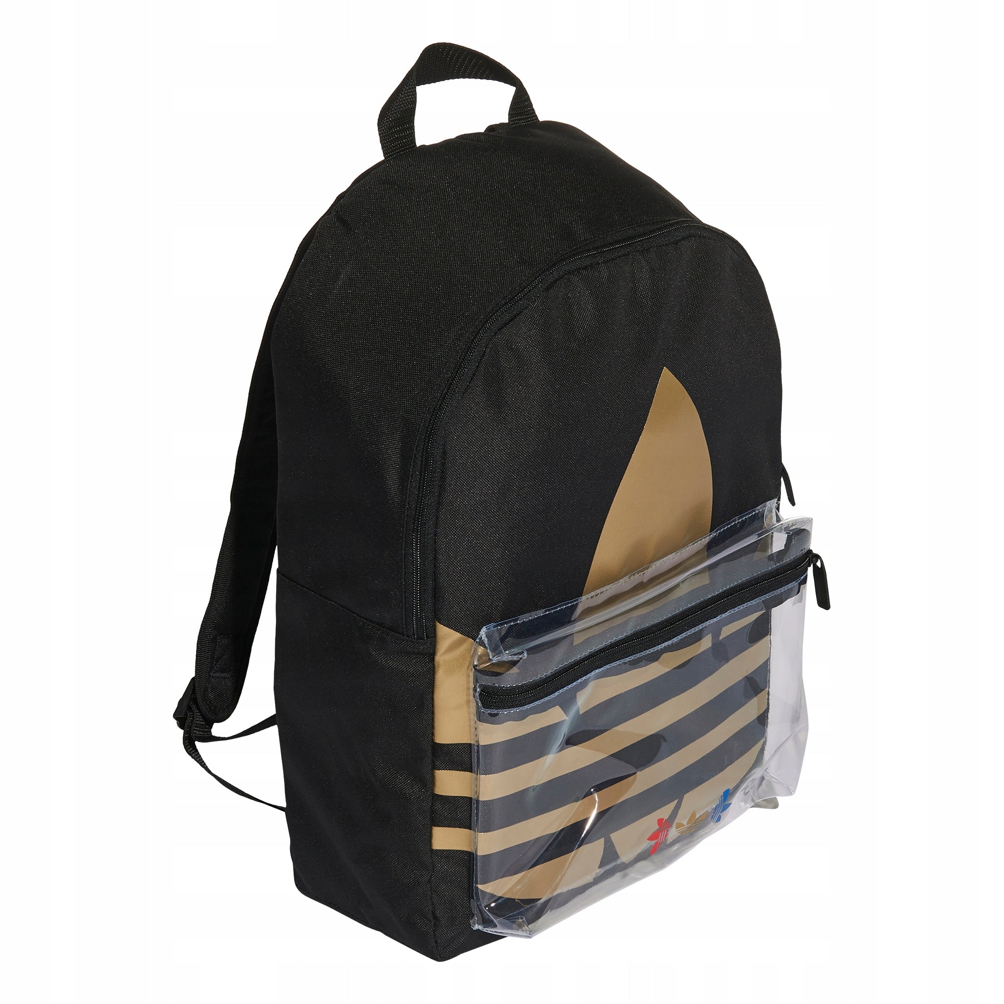 sports school backpack adidas originals FT8913 black and gold Packaging status original