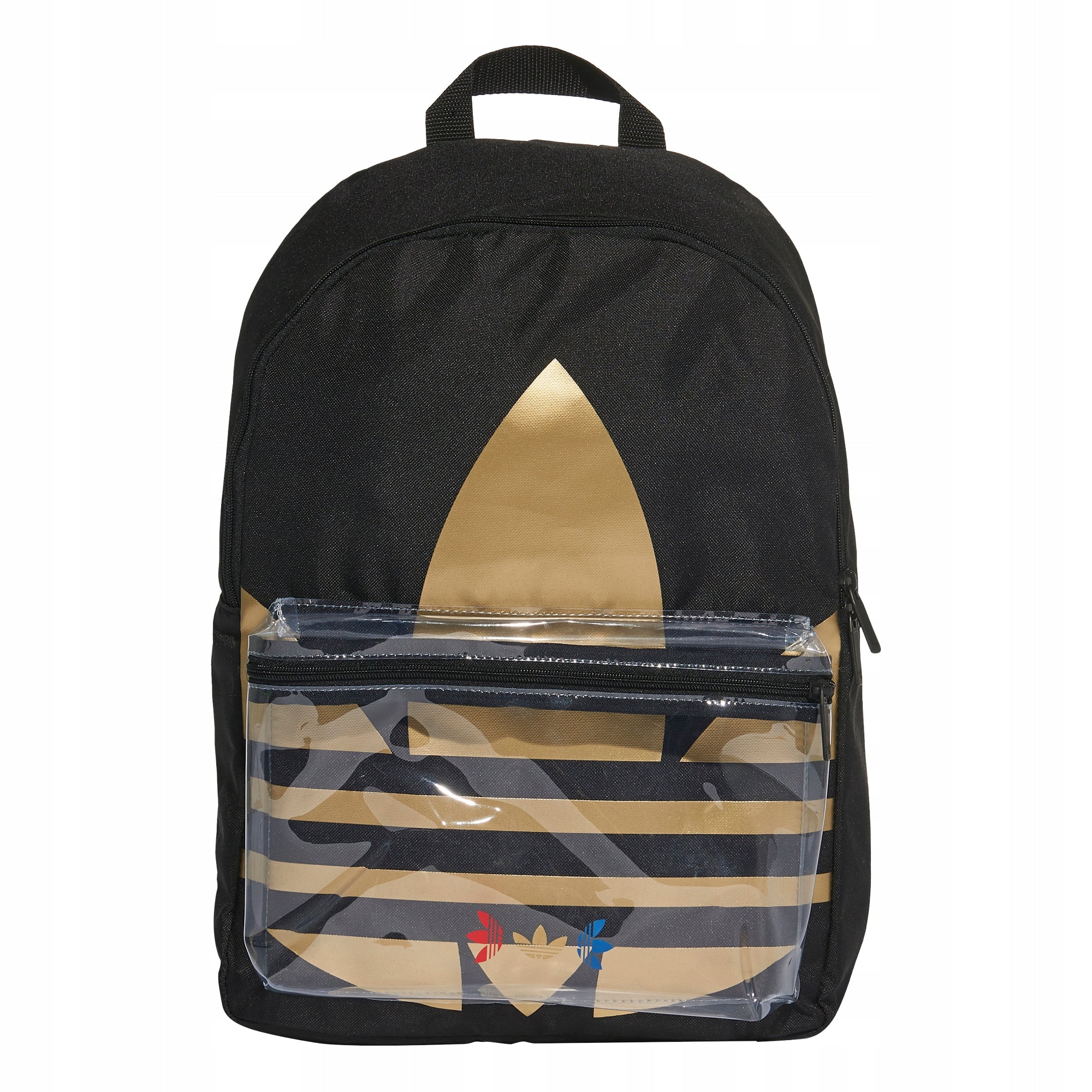 sports school backpack adidas originals FT8913 black and gold