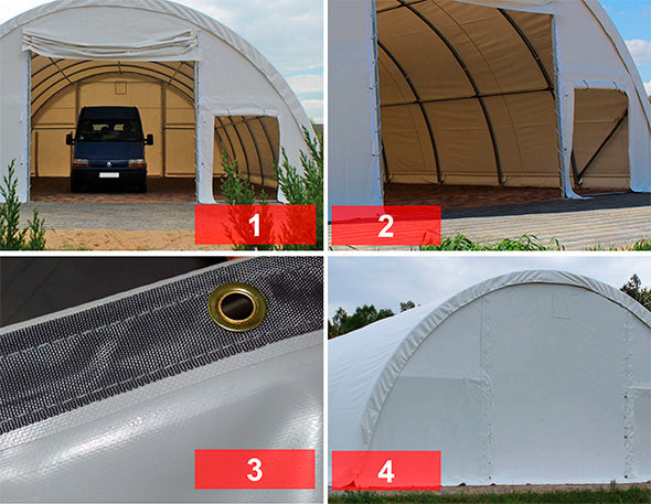 storage tent hall LUKOWA 9.15 x 20m Number of side walls none