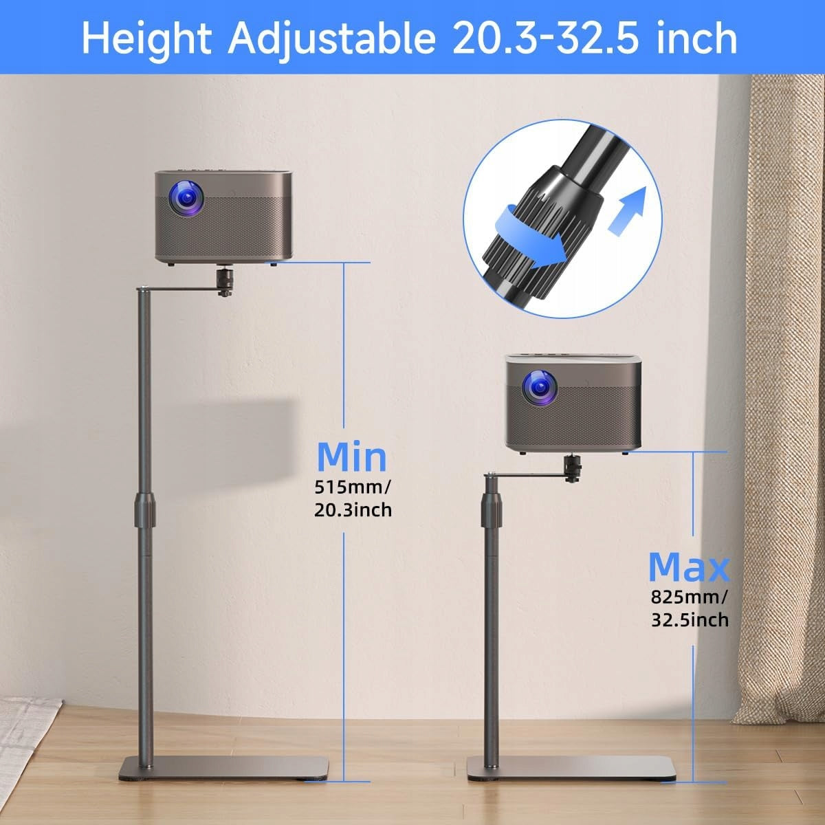 suptek 82,6 cm Projector stand 32.5" wall stand, swivel 360° Brand no brand