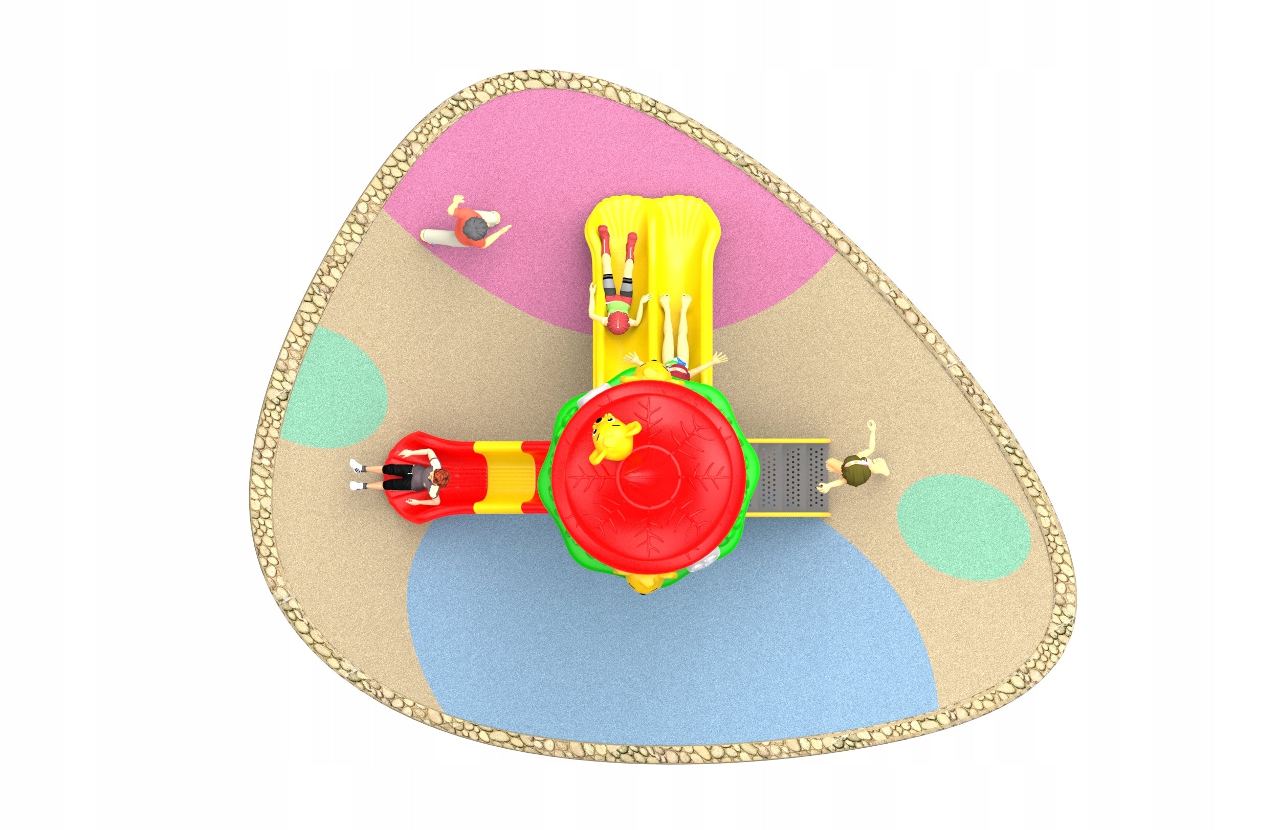 toys square for children with slide | PN:EN 1176 Certificate Brand no brand