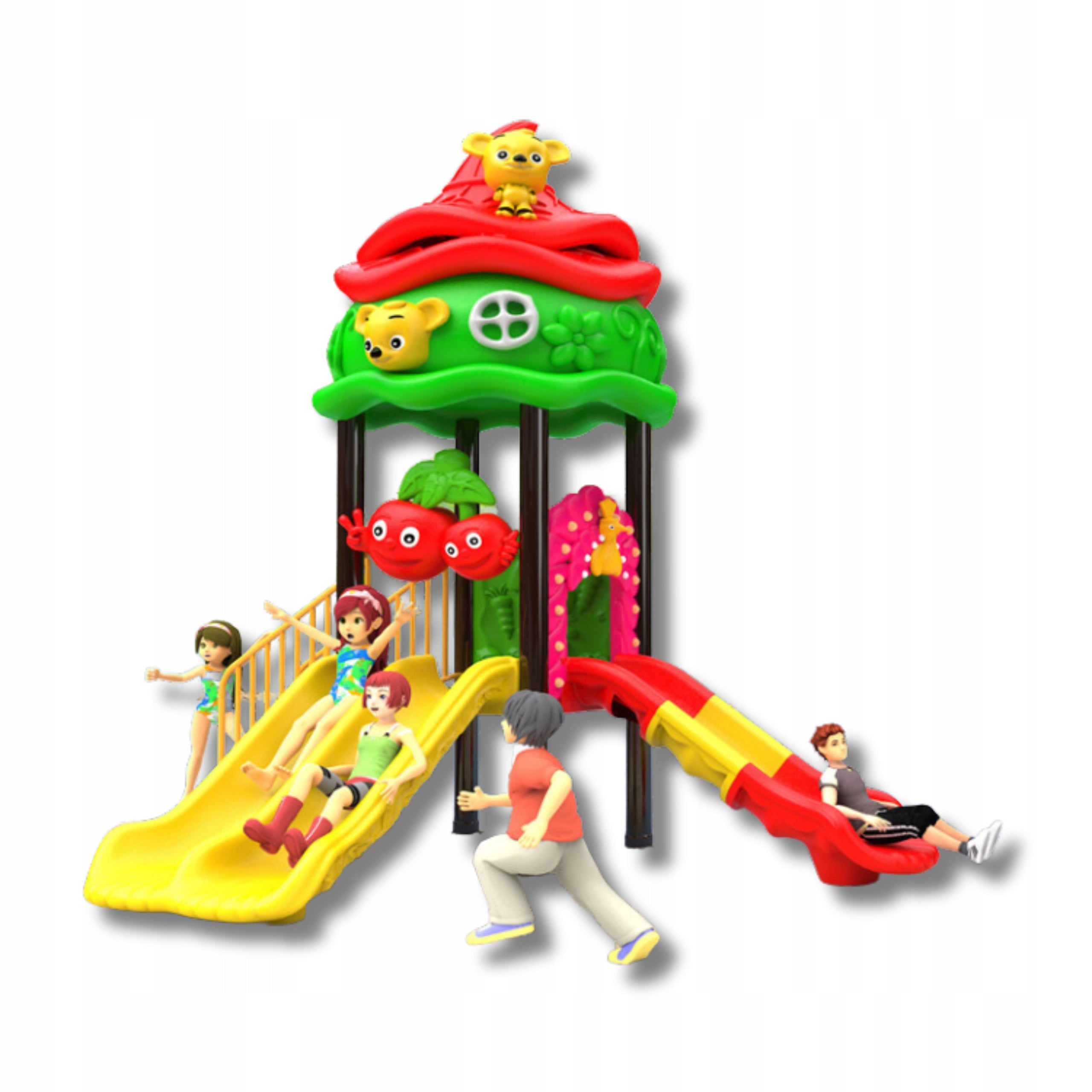 toys square for children with slide | PN:EN 1176 Certificate