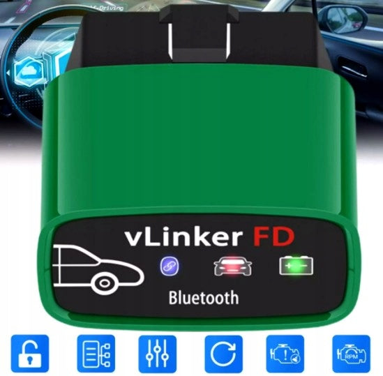 vLinker FD BT 3.0 Ford Mazda ForScan HS MS CAN PL Manufacturer code vLinker-FD-BT3.0