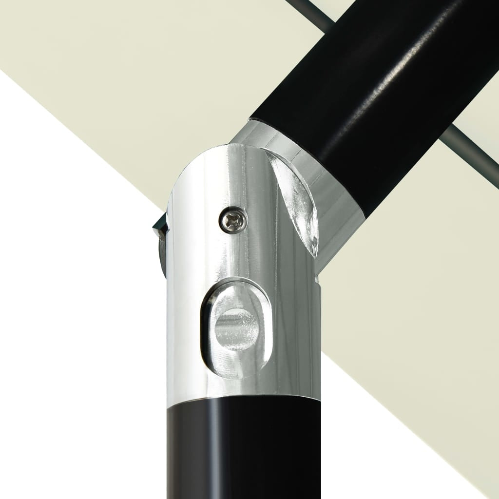 vidaXL 3-level umbrella on aluminium post, sand, 3,5 m Manufacturer code 313876