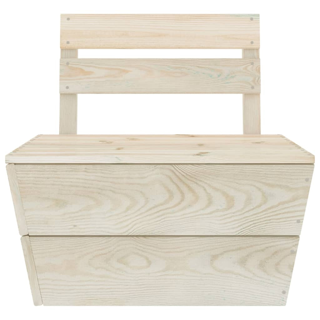 vidaXL 5-piece set of furniture from pallets for the garden, impregnated spruce Color brown