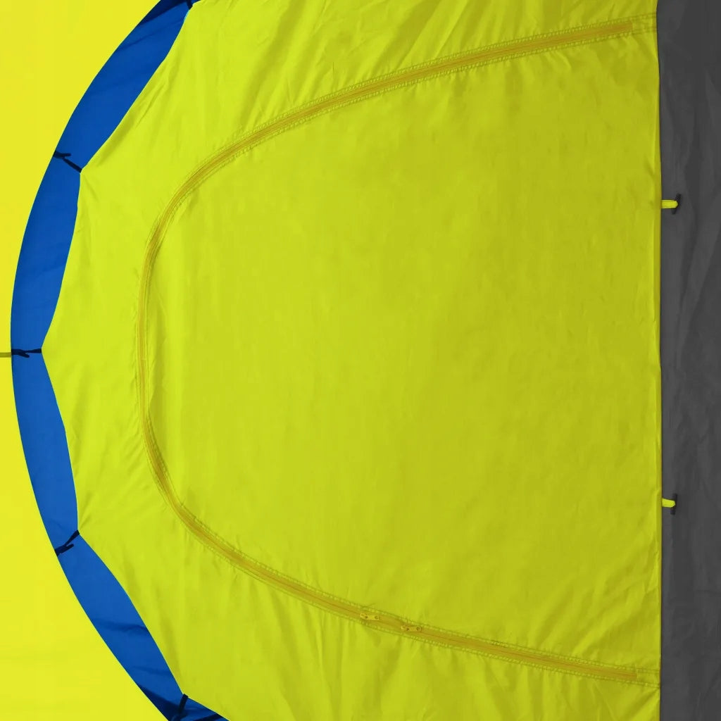 vidaXL 9-Person Camping Tent, Blue-Yellow