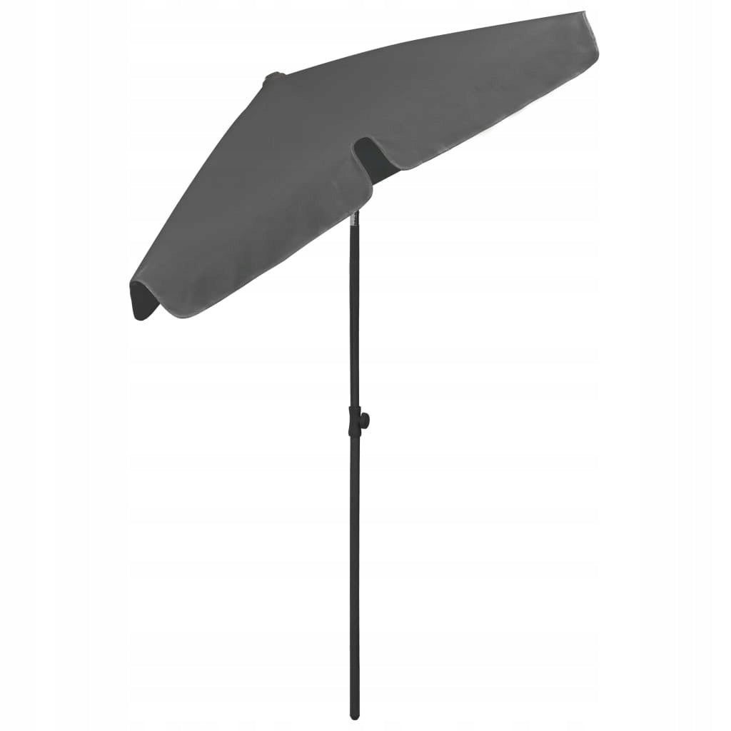 vidaXL Beach umbrella, anthracite, 180x120 cm Diameter/width 180 cm