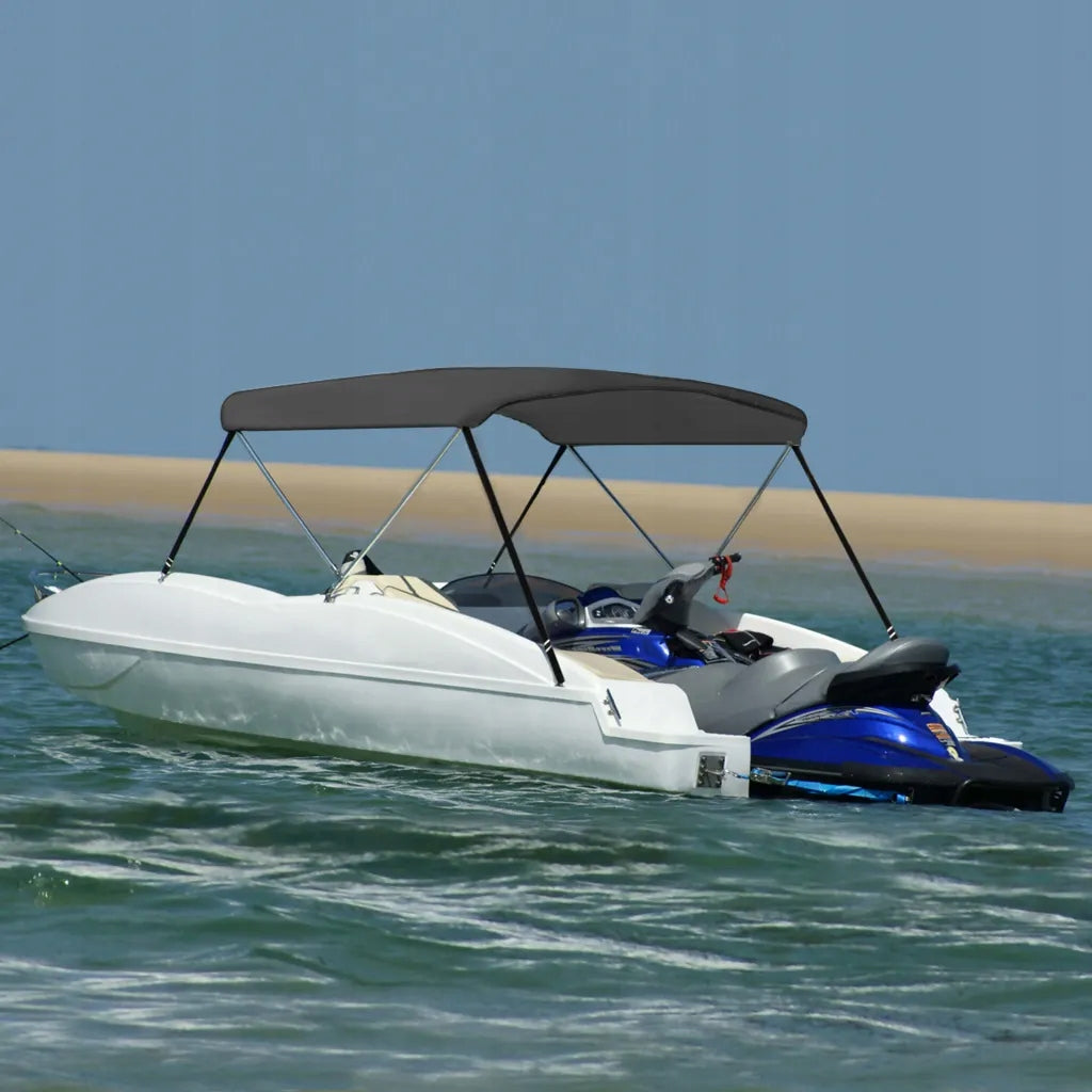 vidaXL Bimini canopy for boat, 2 headbands, anthracite, 150x120x110 cm Manufacturer code 93129