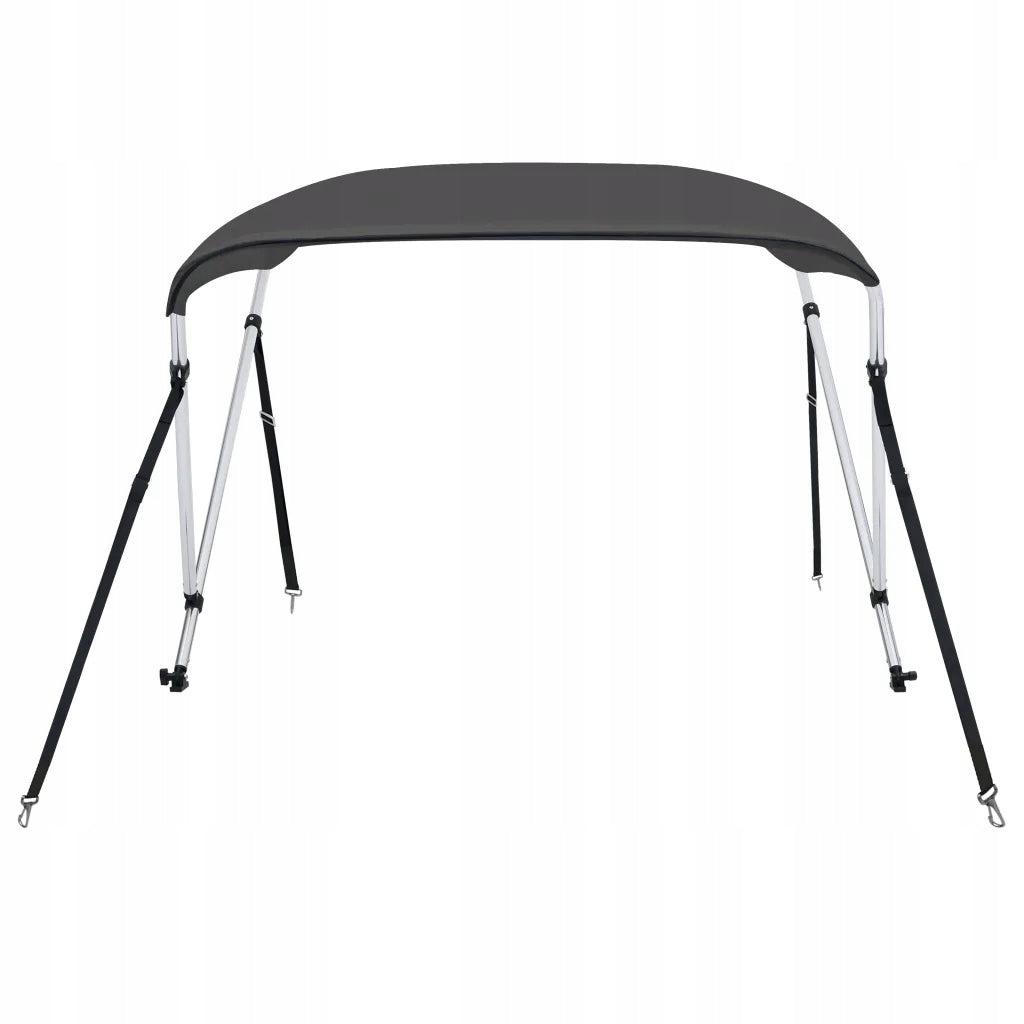 vidaXL Bimini canopy for boat, 2 headbands, anthracite, 150x120x110 cm