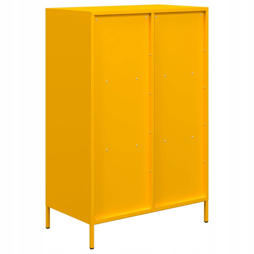 vidaXL Cabinet, mustard, 68x39x103,5 cm, steel Customs tariff code 94032080