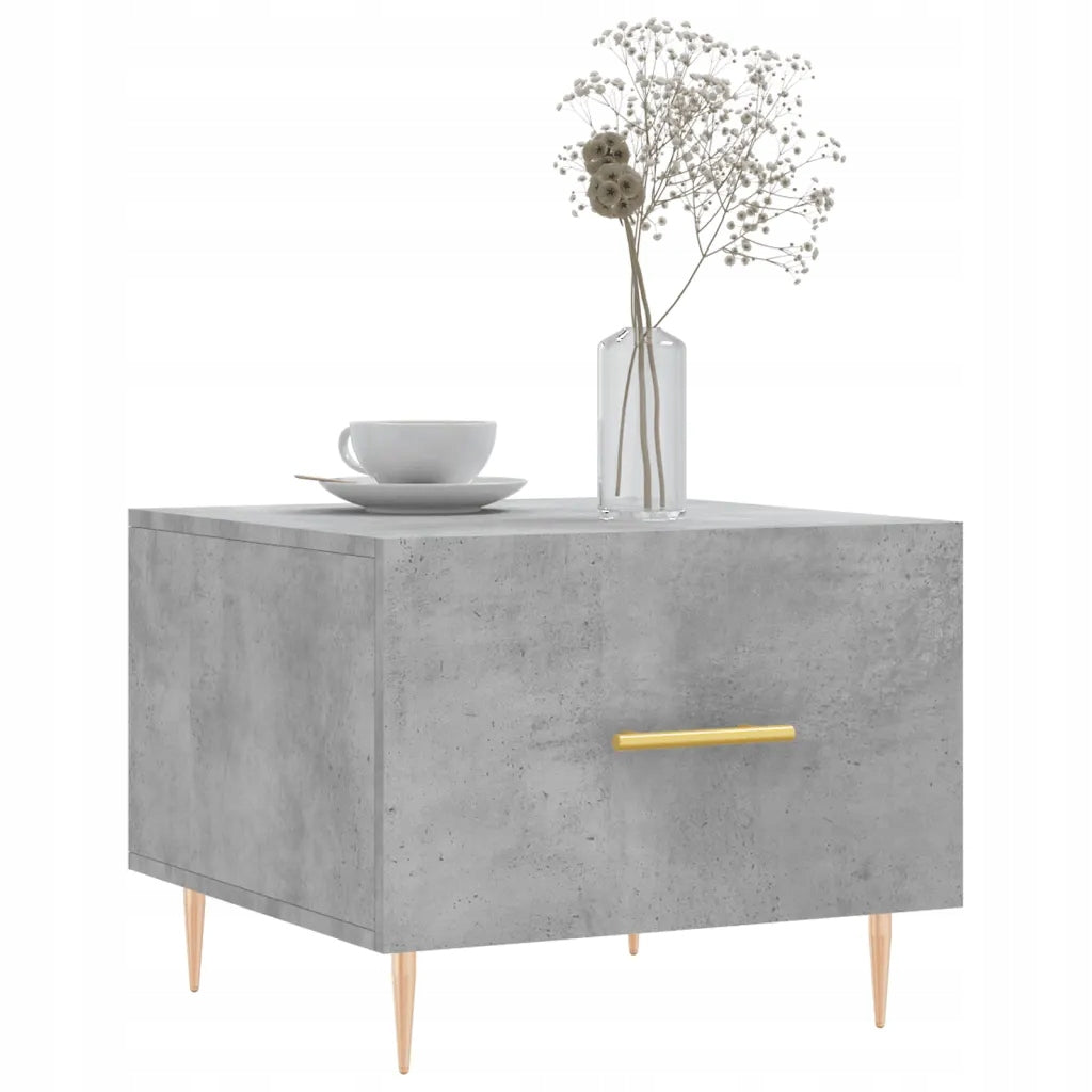 vidaXL Coffee tables, 2 pcs, grey concrete, 50x50x40 cm Product weight with unit packaging 30 kg