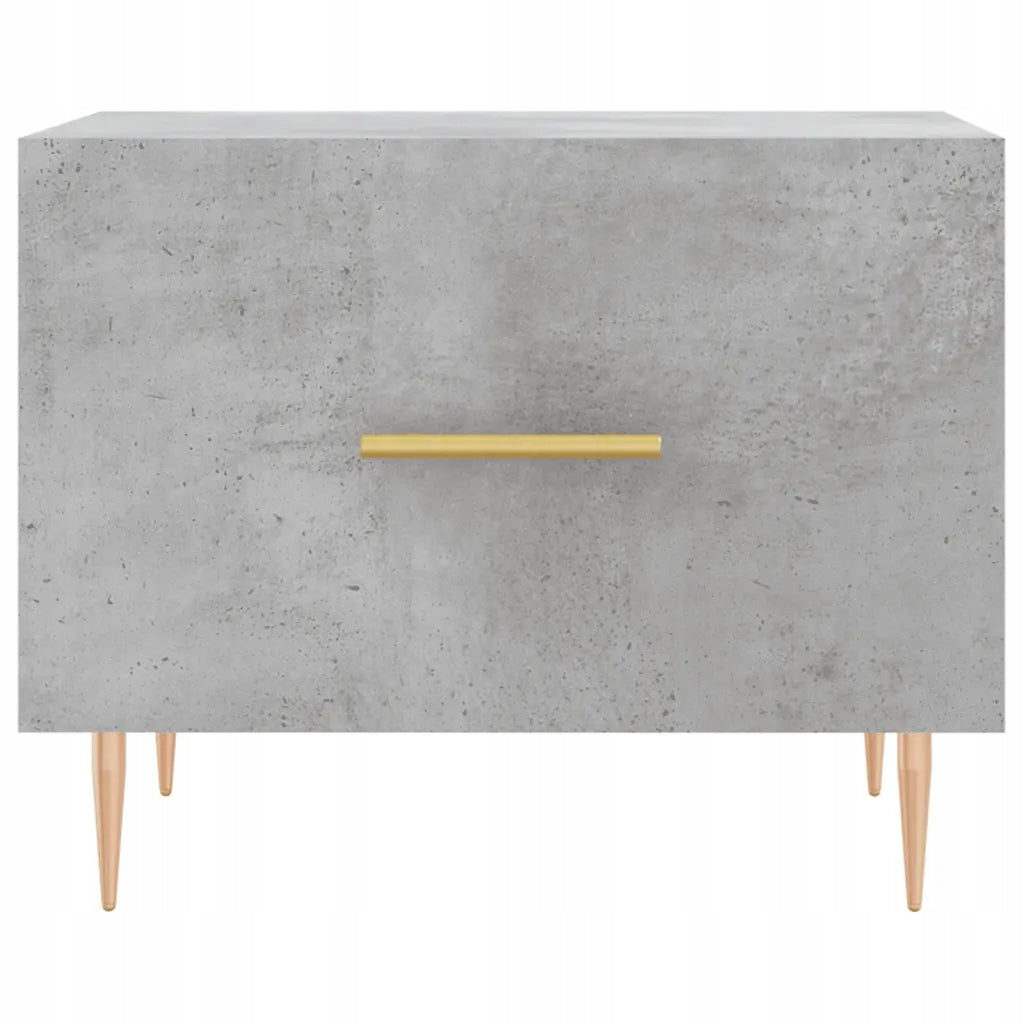vidaXL Coffee tables, 2 pcs, grey concrete, 50x50x40 cm Unfolded width 50 cm