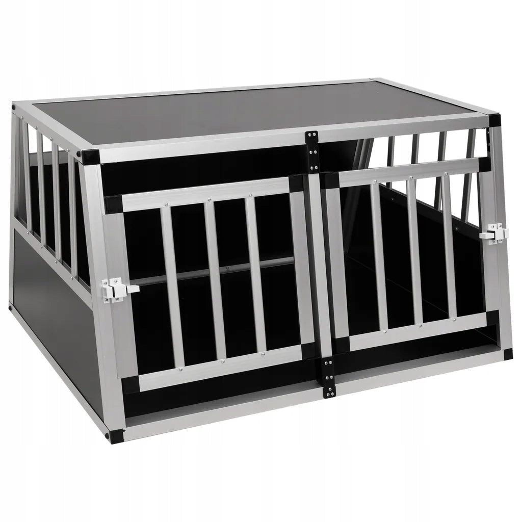 vidaXL Dog cage with double doors, 89 x 69 x 50 cm